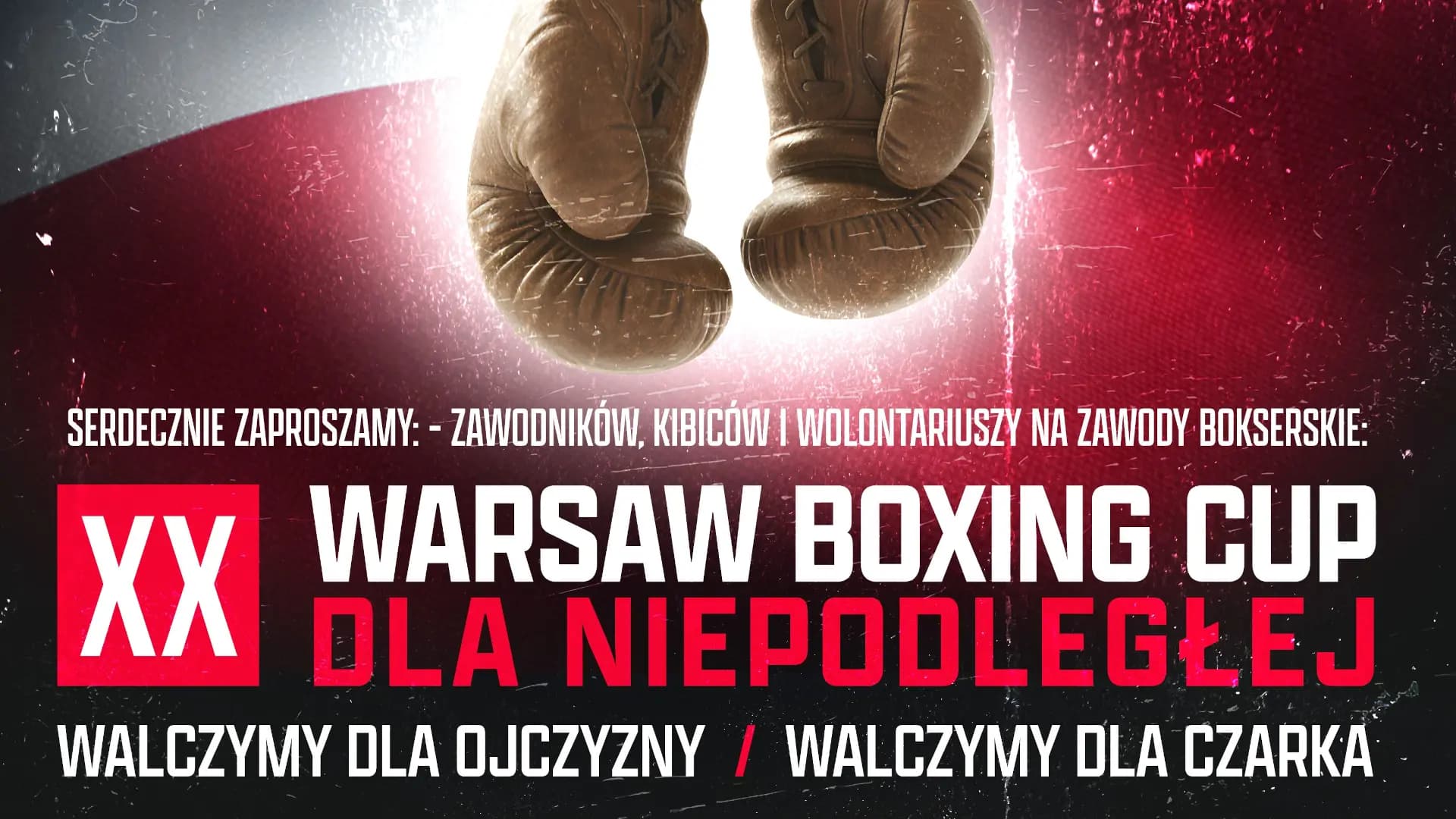 Plakat wydarzenia XX Warsaw Boxing Cup