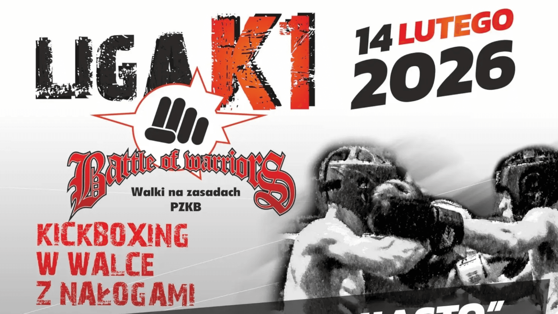 Plakat wydarzenia Liga K1 Battle of Warriors